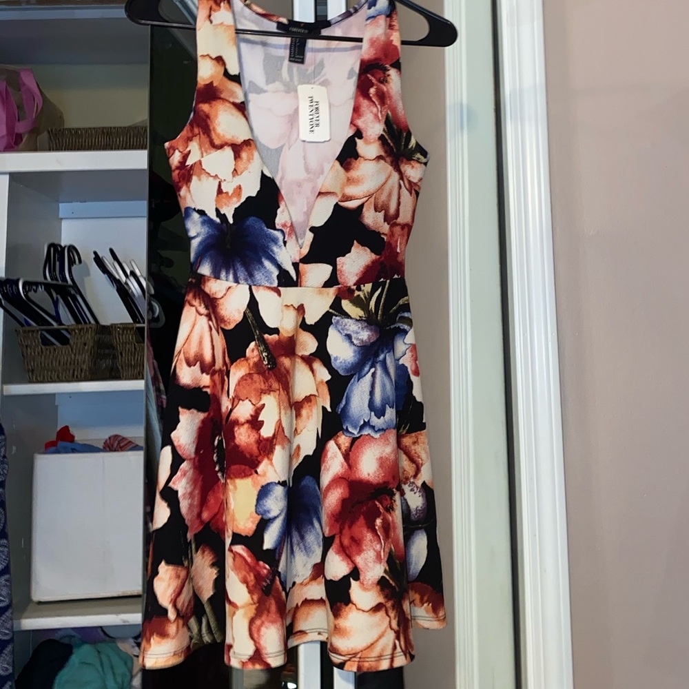 F21 floral dress